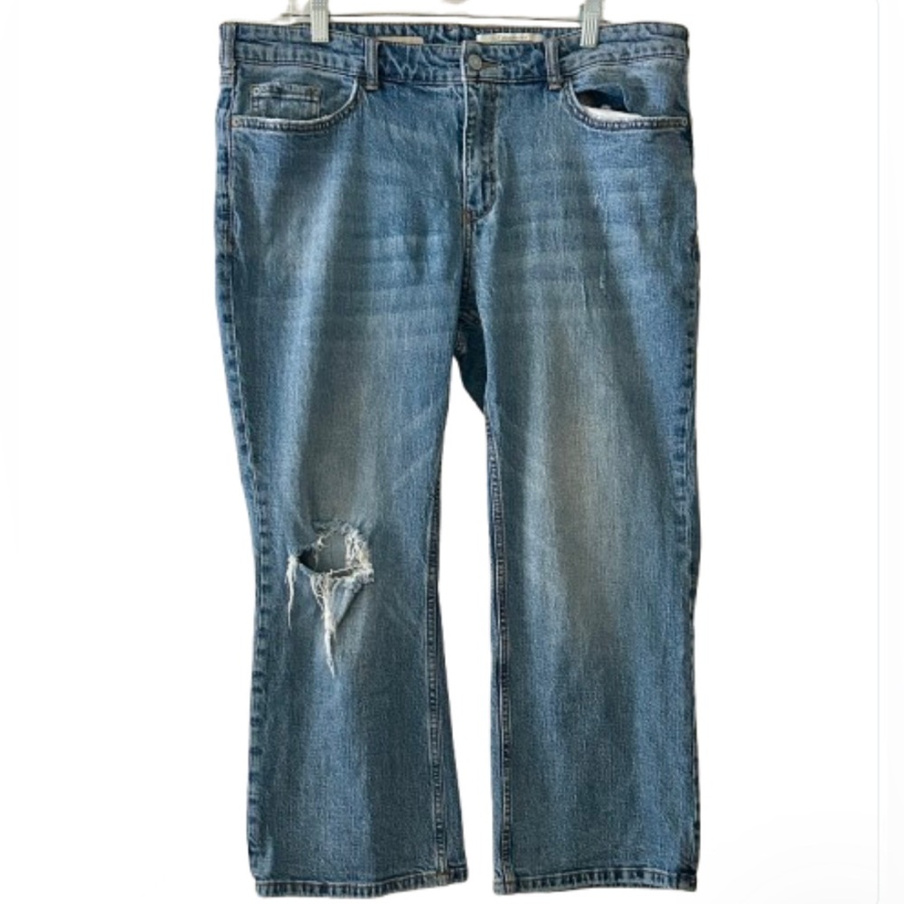 Classic Blue Distressed Women's Jeans